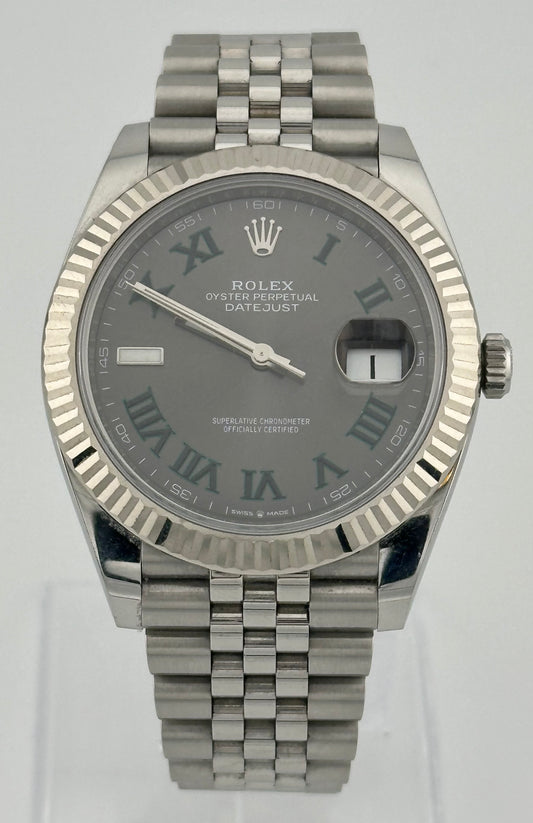 Rolex Wimbledon Datejust 41mm 2018 126334 Fluted Jubilee