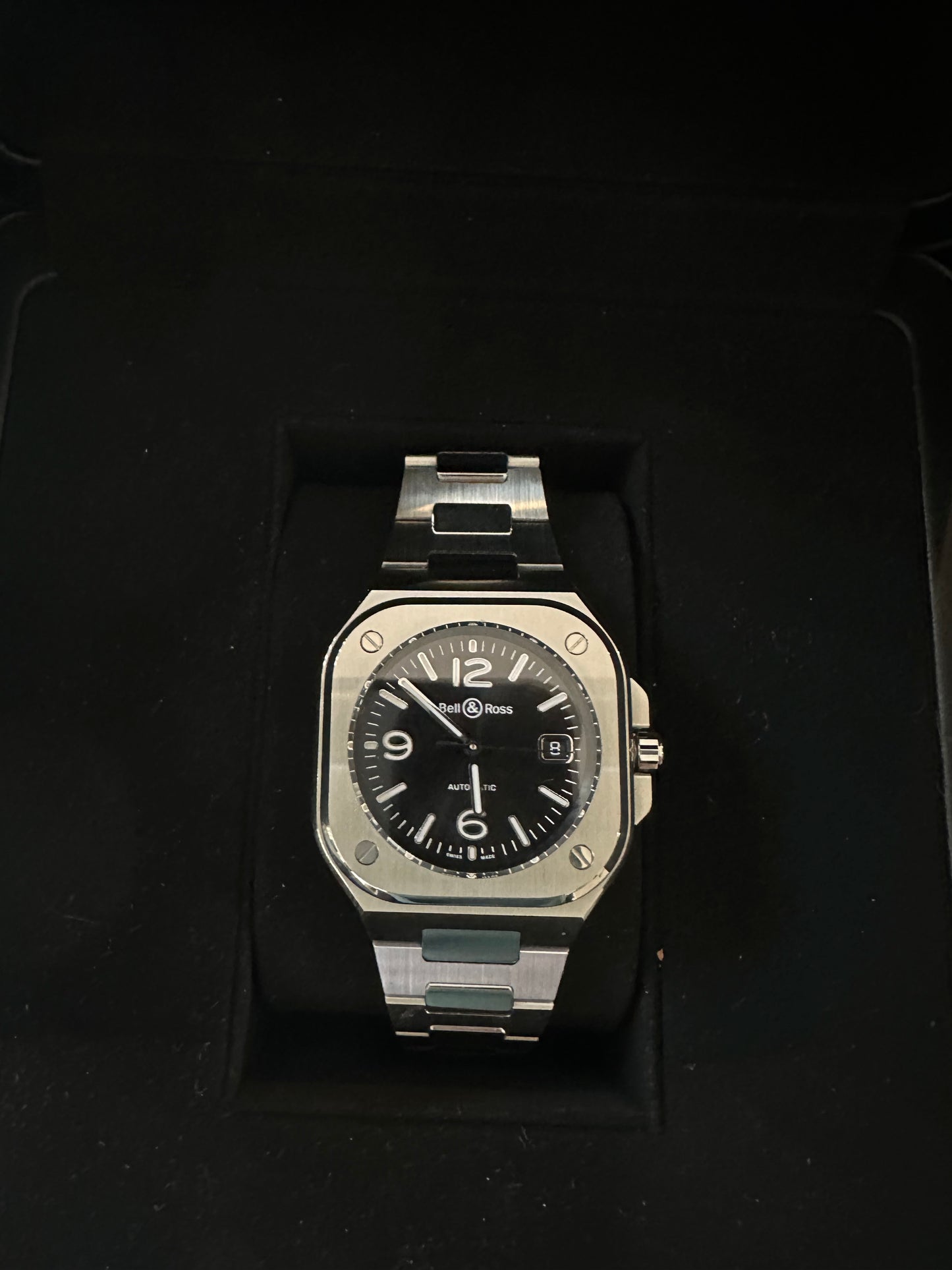 Bell&Ross BR 05 A-BL-ST/SST Steel black Box & Papers