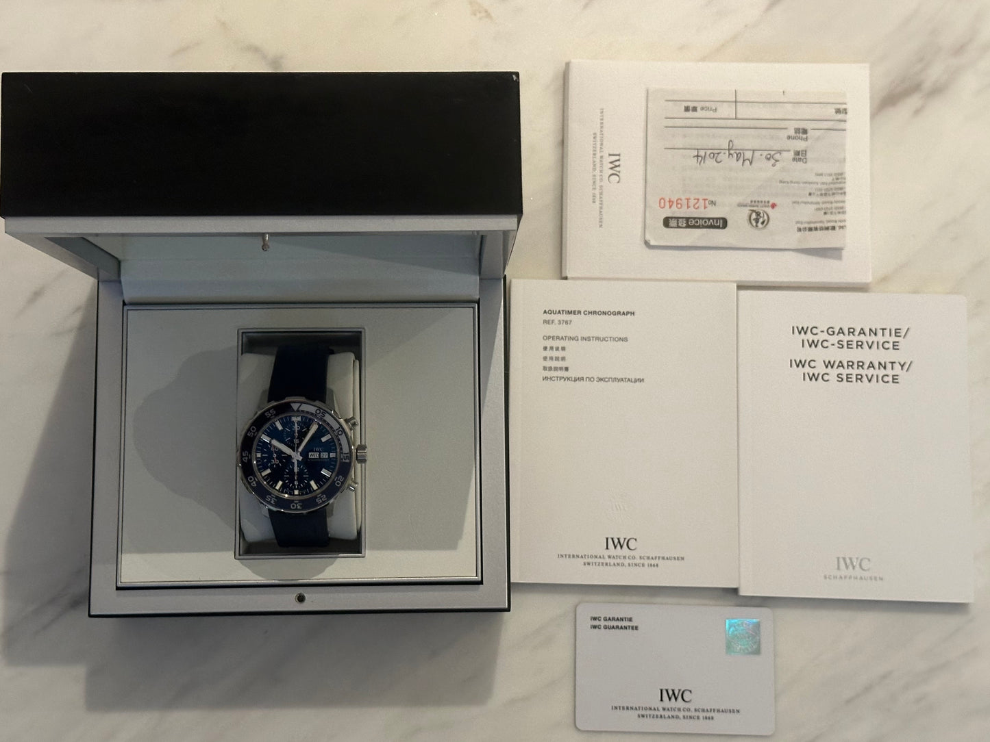 IWC Aquatimer Chronograph Blue Men's Watch - IW376711