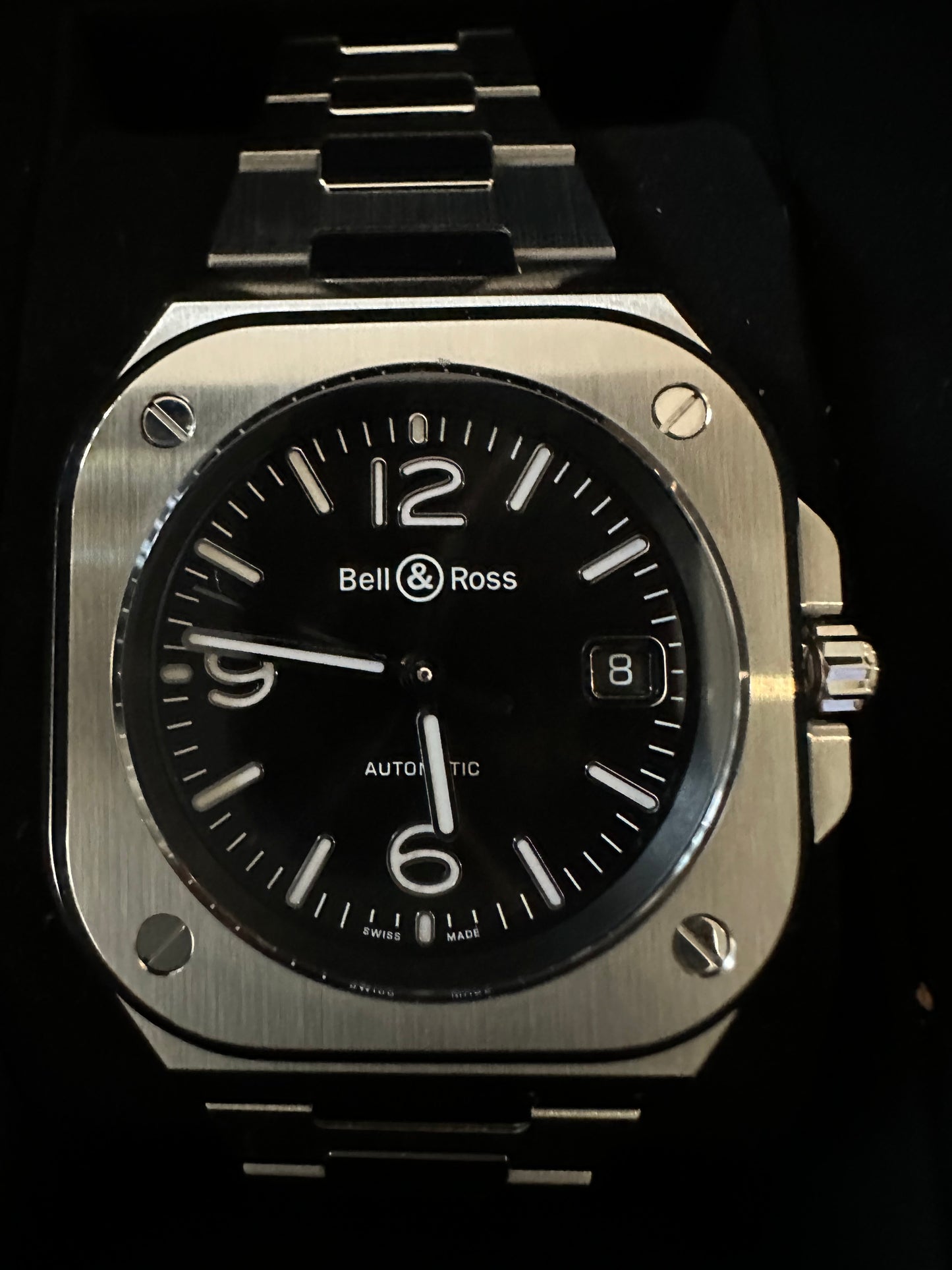 Bell&Ross BR 05 A-BL-ST/SST Steel black Box & Papers