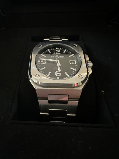 Bell&Ross BR 05 A-BL-ST/SST Steel black Box & Papers