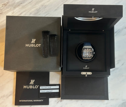 Hublot Spirit Of Big Bang  Titanium Skeleton Mens Watch 641.NM.0173.LR