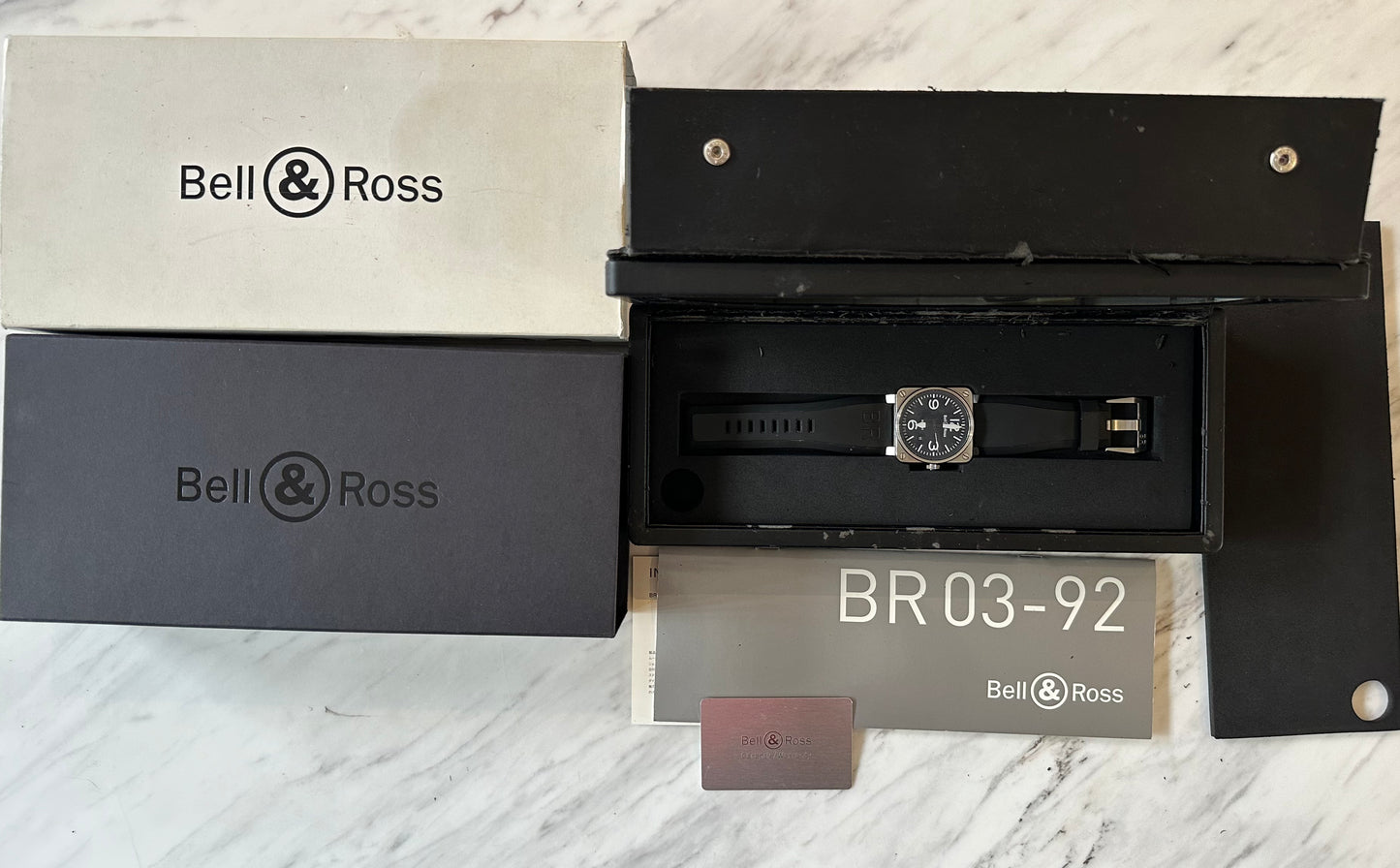 Bell & Ross BR 03 - 92 Steel Box & Papers