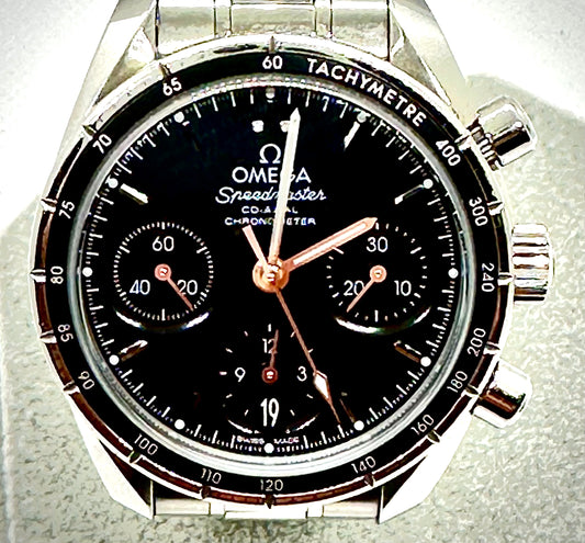 Omega Speedmaster 38 Co-Axial Chronograph Full Set Mens Watch